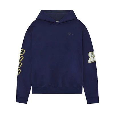 WE11DONE SS22 Logo Hoodie Navy Blue Unisex WD-TH1-22-657-U-NV