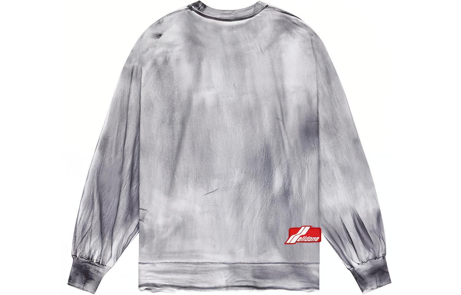 WE11DONE SS22 Logo Print Washed Effect Unisex Long Sleeve T-Shirt Grey. WD-TT1-22-580-U-BK 圖 3