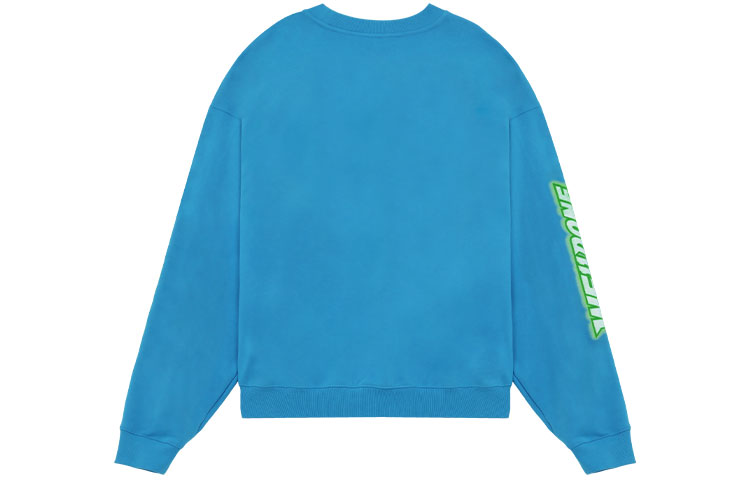 Lookbook WE11DONE SS22 印花標誌洗水套頭衛衣 男女款 藍色 WD-TS1-22-684-U-BL