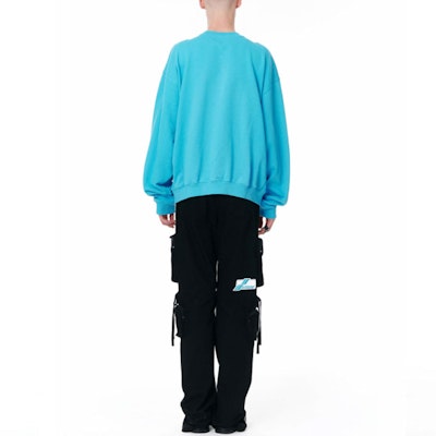 WE11DONE SS22 印花標誌洗水套頭衛衣 男女款 藍色 WD-TS1-22-684-U-BL Purchase WE11DONE SS22 印花標誌洗水套頭衛衣 男女款 藍色 WD-TS1-22-684-U-BL