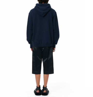 WE11DONE SS22 Logo Pullover Hoodie with Kangaroo Pocket Unisex - Navy Blue WD-TH1-22-622-U-NV Purchase WE11DONE SS22 Logo Pullover Hoodie with Kangaroo Pocket Unisex - Navy Blue WD-TH1-22-622-U-NV