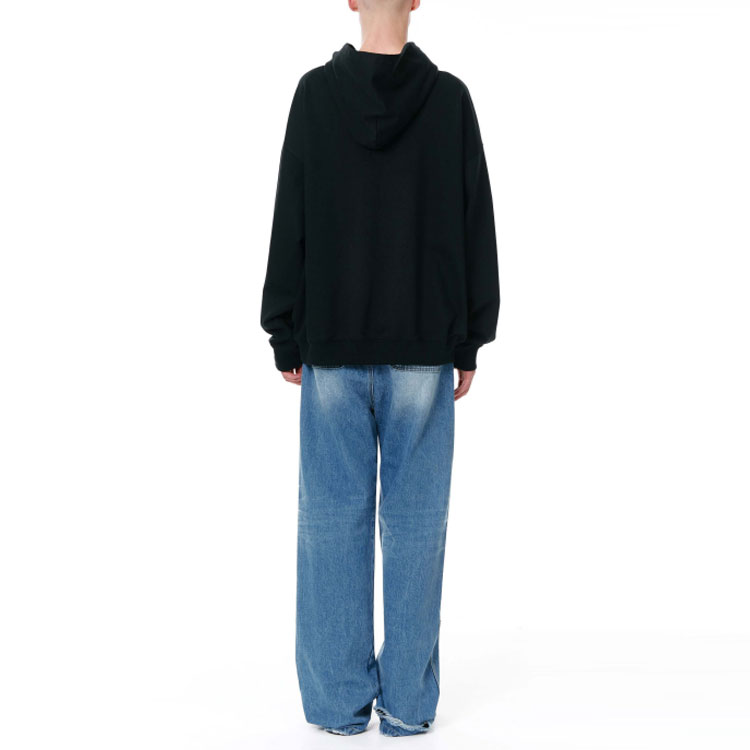 WE11DONE SS22 Logo Rhinestone Pullover Sweatshirt Unisex Couple - Black WD-TH1-22-665-U-BK 圖 5