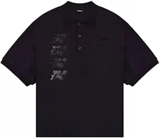 WE11DONE SS22 Logo Side Stripe Short Sleeve Polo Shirt Unisex Black WD-TT1-22-537-U-BK WE11DONE SS22 Logo Side Stripe Short Sleeve Polo Shirt Unisex Black WD-TT1-22-537-U-BK