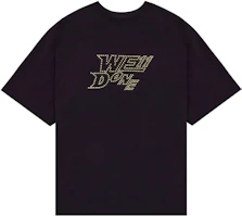 WE11DONE SS22 Logo Studded Unisex T-Shirt Black WD-TT1-22-666-U-BK WE11DONE SS22 Logo Studded Unisex T-Shirt Black WD-TT1-22-666-U-BK