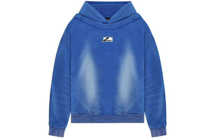 Order WE11DONE SS22 Logo Washed Gradient Pullover Sweatshirt Unisex Blue. WD-TH1-22-509-U-BL