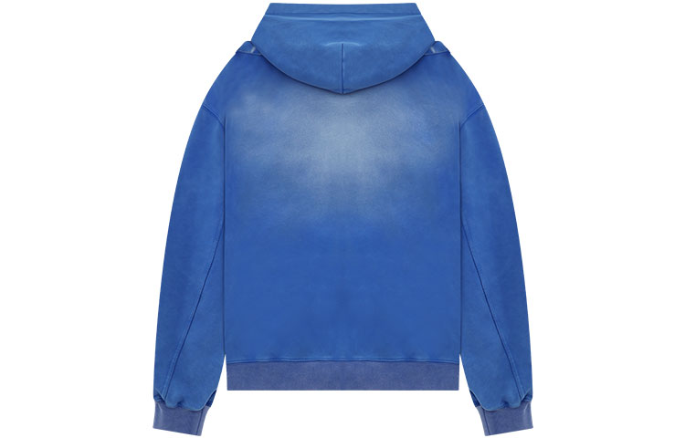 Lookbook WE11DONE SS22 Logo Washed Gradient Pullover Sweatshirt Unisex Blue. WD-TH1-22-509-U-BL
