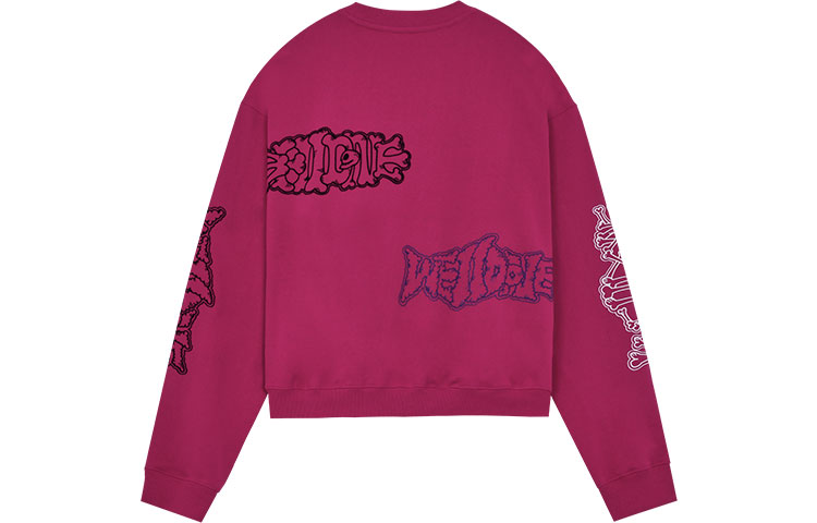 WE11DONE SS22 Logo Washed Vintage Pink Crewneck Sweatshirt Unisex. WD-TS1-22-654-U-PK 圖 3