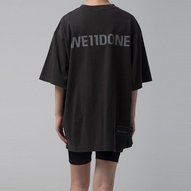 Lookbook WE11DONE SS22 電影角色印花中性經典灰T恤 WD-TP7-20-097-U-CH