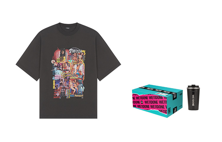 Details for WE11DONE SS22 電影角色印花中性經典灰T恤 WD-TP7-20-097-U-CH