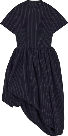 we-11-done-ss-22-navy-blue-ruched-irregular-balloon-short-sleeve-dress-wd-op-1-22-120-w-nv