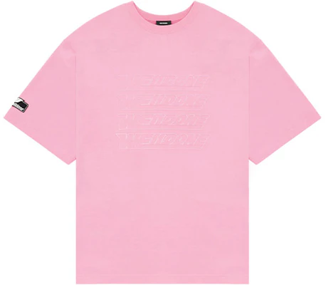 WE11DONE SS22 Baju T-Shirt Logo Sulam Pink Unisex. WD-TT1-22-688-U-PK Order WE11DONE SS22 Baju T-Shirt Logo Sulam Pink Unisex. WD-TT1-22-688-U-PK
