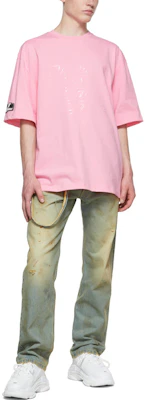 WE11DONE SS22 Baju T-Shirt Logo Sulam Pink Unisex. WD-TT1-22-688-U-PK Details for WE11DONE SS22 Baju T-Shirt Logo Sulam Pink Unisex. WD-TT1-22-688-U-PK