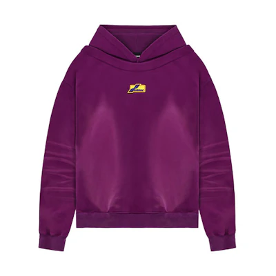 WE11DONE SS22 Purple Logo Washed Tie-Dye Sweatshirt Unisex. WD-TH1-22-509-U-PP