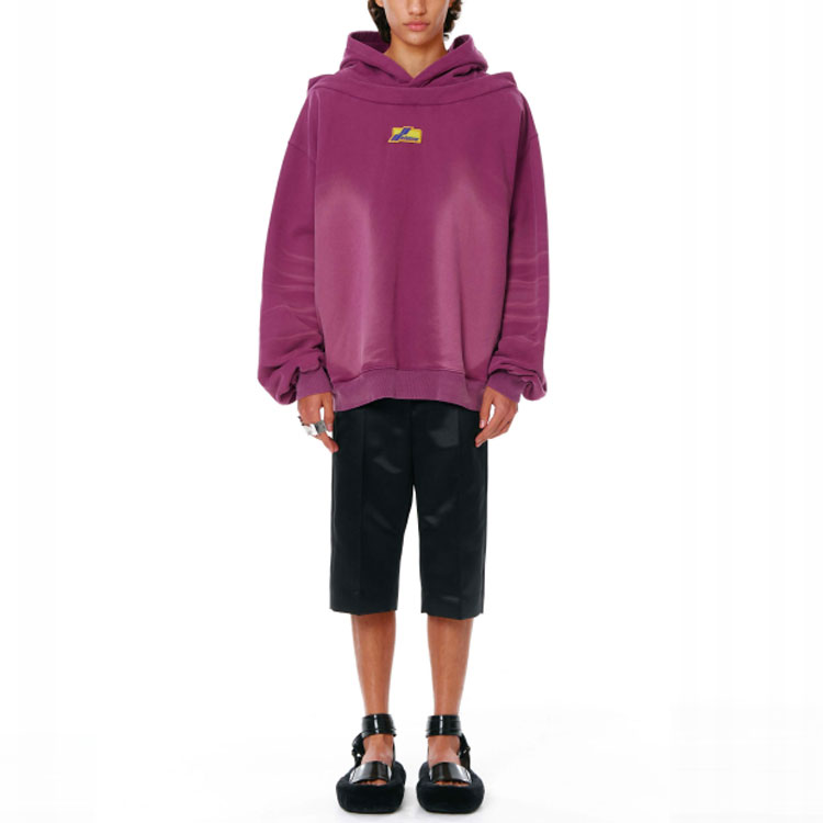 WE11DONE SS22 Purple Logo Washed Tie-Dye Sweatshirt Unisex. WD-TH1-22-509-U-PP 圖 4