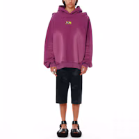 Shop WE11DONE SS22 紫色標誌水洗綁染大學T 男女款。 WD-TH1-22-509-U-PP