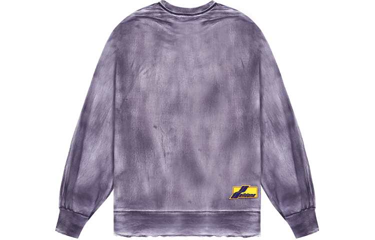Lookbook WE11DONE SS22 紫色洗水標誌印花男女款長袖T恤 WD-TT1-22-580-U-PP