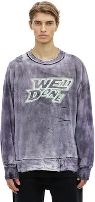 WE11DONE SS22 紫色洗水標誌印花男女款長袖T恤 WD-TT1-22-580-U-PP Cheap WE11DONE SS22 紫色洗水標誌印花男女款長袖T恤 WD-TT1-22-580-U-PP