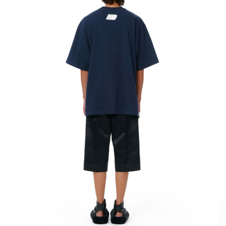 WE11DONE SS22 Rabbit Graphic Unisex Navy Blue Short Sleeve T-Shirt. WD-TT1-22-689-U-NV 圖 5