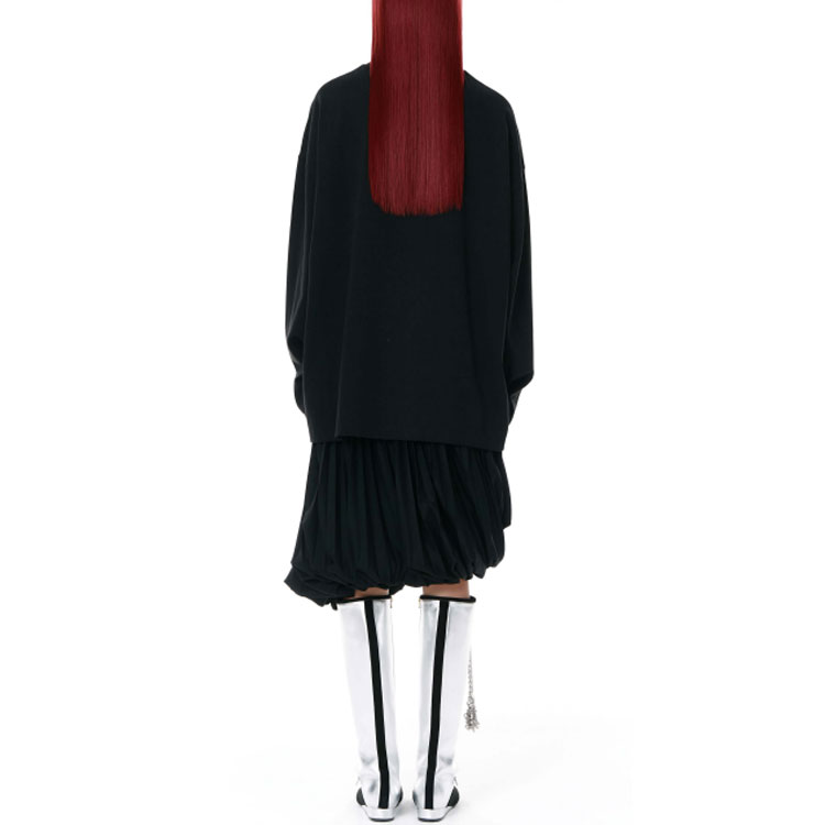 Purchase WE11DONE SS22 彩虹標誌男女黑色長袖圓領T恤 WD-TT1-22-653-U-BK