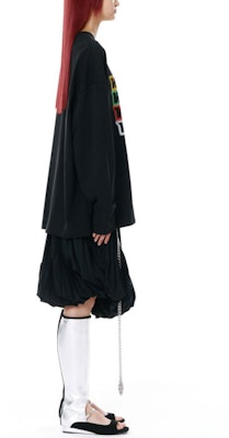 WE11DONE SS22 彩虹標誌男女黑色長袖圓領T恤 WD-TT1-22-653-U-BK Details for WE11DONE SS22 彩虹標誌男女黑色長袖圓領T恤 WD-TT1-22-653-U-BK