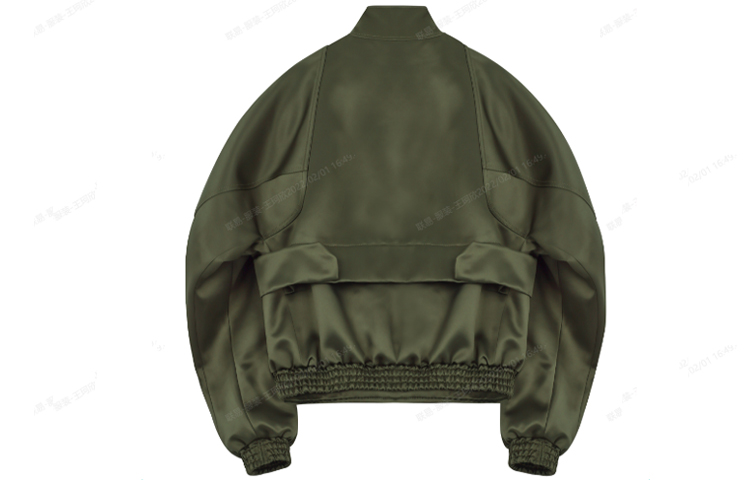 WE11DONE SS22 Satin Reflective Half-Zip High Neck Jacket Military Green Men. WD-JK1-22-075-M-KK 圖 3