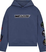 WE11DONE SS22 Smiley Logo Pullover Sweatshirt Navy Blue Unisex. WD-TH1-22-627-U-NV WE11DONE SS22 Smiley Logo Pullover Sweatshirt Navy Blue Unisex. WD-TH1-22-627-U-NV