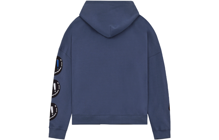 Lookbook WE11DONE SS22 Smiley Logo Pullover Sweatshirt Navy Blue Unisex. WD-TH1-22-627-U-NV