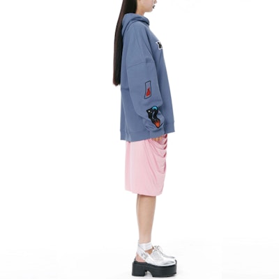 WE11DONE SS22 Smiley Logo Pullover Sweatshirt Navy Blue Unisex. WD-TH1-22-627-U-NV Details for WE11DONE SS22 Smiley Logo Pullover Sweatshirt Navy Blue Unisex. WD-TH1-22-627-U-NV