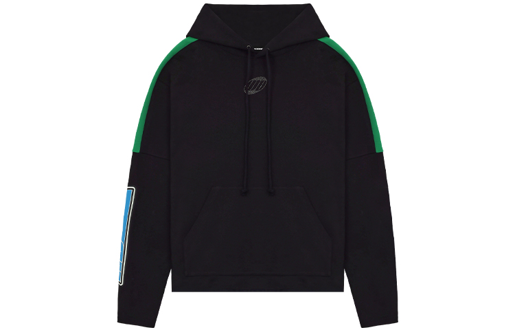 WE11DONE SS22 Solid Color Logo Hoodie Unisex Black WD-TH1-22-556-U-BK