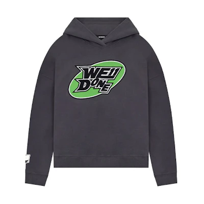 WE11DONE SS22 Solid Logo Hoodie Unisex Deep Gray WD-TH1-22-647-U-CH