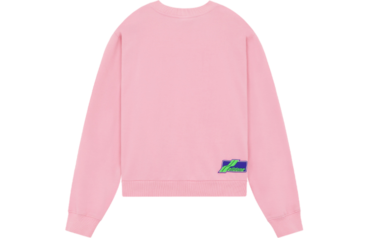 Lookbook WE11DONE SS22 喷漆印花标志粉色圆领卫衣 男女款 WD-TS1-22-548-U-PK