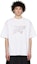 Purchase WE11DONE SS22 鉚釘標誌白色男女短袖T恤 WD-TT1-22-666-U-WH