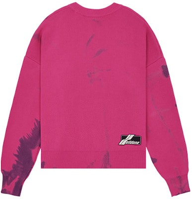 WE11DONE SS22 綁染幾何圖案粉色標誌圓領毛衣 男女適穿款 WD-KT1-22-622-U-PK Lookbook WE11DONE SS22 綁染幾何圖案粉色標誌圓領毛衣 男女適穿款 WD-KT1-22-622-U-PK
