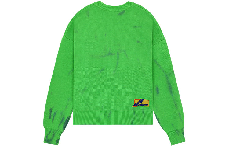 WE11DONE SS22 Tie-Dye Logo Geometric Pullover Sweater Unisex - Green. WD-KT1-22-622-U-GR 圖 3
