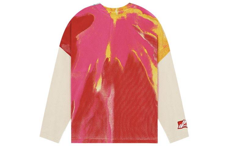 WE11DONE SS22 Tie-Dye Waffle Long Sleeve T-Shirt Unisex Ivory WD-TT1-22-727-U-IV 圖 3