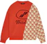 Buy 위런던 SS22 유니섹스 비대칭 니트 스웨트셔츠 오렌지 로고 패치워크. WD-KT1-22-638-U-OR