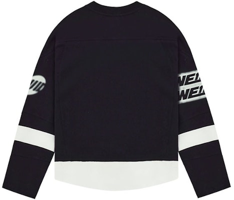 WE11DONE SS22 男女款黑色長袖印花足球球衣上衣 WD-TT1-22-536-U-BK Lookbook WE11DONE SS22 男女款黑色長袖印花足球球衣上衣 WD-TT1-22-536-U-BK