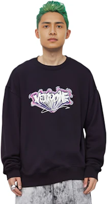 WE11DONE SS22 男女黑色胸前印花圓領長袖上衣 WD-TS1-22-684-U-BK Sizing WE11DONE SS22 男女黑色胸前印花圓領長袖上衣 WD-TS1-22-684-U-BK