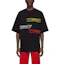 Shop WE11DONE SS22 Unisex Black T-Shirt with Colorful Logo Print WD-TT1-22-655-U-BK