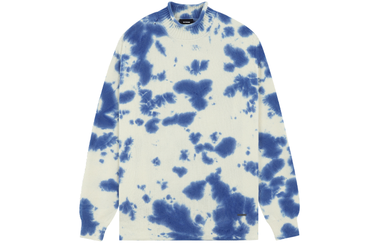 WE11DONE SS22 Unisex Blue Gradient Knit Wool Turtleneck Sweater. WD-KT1-22-604-U-BL 圖 2