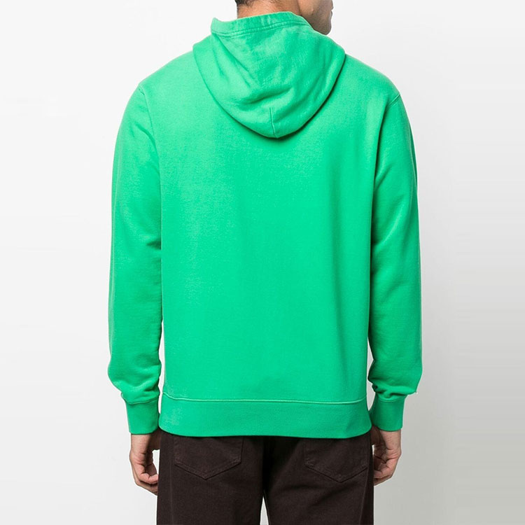 Lookbook WE11DONE SS22 男女同款绿色抽绳连帽卫衣 WD-TH1-22-622-U-GR