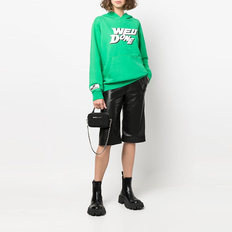 Purchase WE11DONE SS22 男女同款绿色抽绳连帽卫衣 WD-TH1-22-622-U-GR