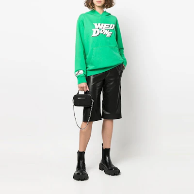 WE11DONE SS22 男女同款绿色抽绳连帽卫衣 WD-TH1-22-622-U-GR Purchase WE11DONE SS22 男女同款绿色抽绳连帽卫衣 WD-TH1-22-622-U-GR