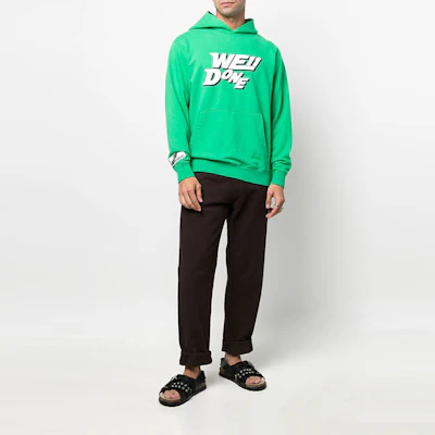 WE11DONE SS22 男女同款绿色抽绳连帽卫衣 WD-TH1-22-622-U-GR Details for WE11DONE SS22 男女同款绿色抽绳连帽卫衣 WD-TH1-22-622-U-GR