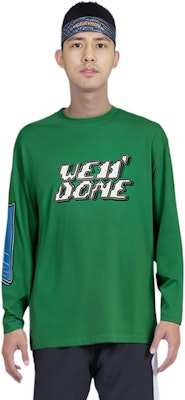 WE11DONE SS22 男女綠色長袖T恤附logo印花。 WD-TT1-22-701-U-GR Shop WE11DONE SS22 男女綠色長袖T恤附logo印花。 WD-TT1-22-701-U-GR