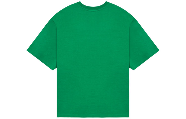 WE11DONE SS22 Unisex Green Plain Logo Short Sleeve Pullover T-Shirt WD-TT1-22-710-U-GR 圖 3