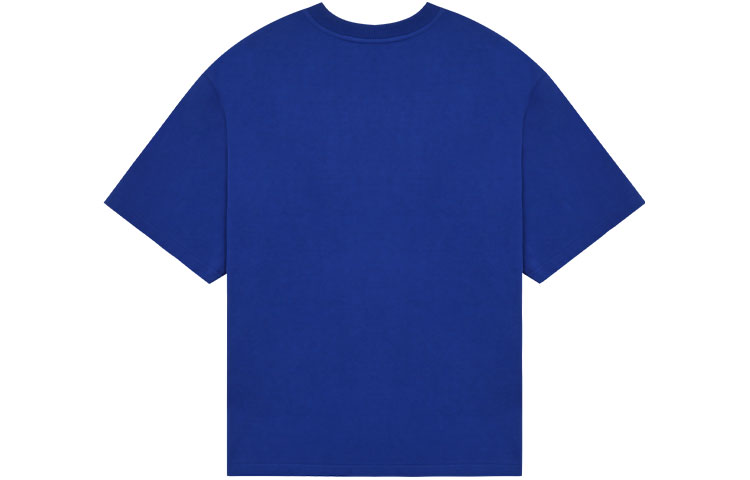 WE11DONE SS22 Unisex Plain Blue Logo Short Sleeve T-Shirt. WD-TT1-22-710-U-BL 圖 3