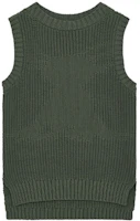 WE11DONE SS22 Unisex Solid Color Striped Knit Vest Army Green. WD-KV1-22-607-U-KK WE11DONE SS22 Unisex Solid Color Striped Knit Vest Army Green. WD-KV1-22-607-U-KK