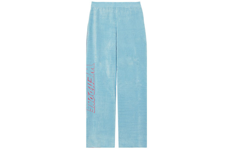 Order WE11DONE SS22 男女同款漸層Logo直筒長褲 - 藍色 WD-KP1-22-626-U-SK