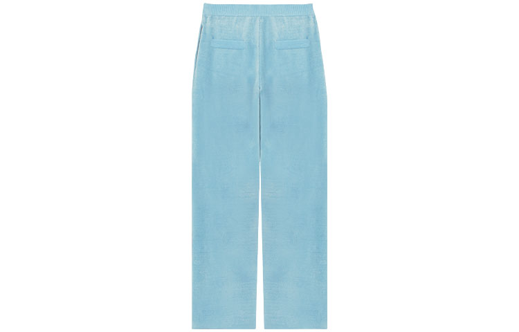 Lookbook WE11DONE SS22 男女同款漸層Logo直筒長褲 - 藍色 WD-KP1-22-626-U-SK